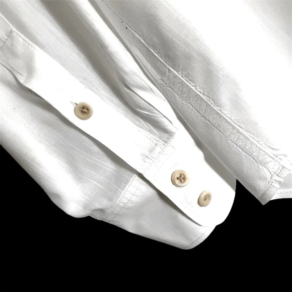 Tommy Bahama Bright White Lux Cotton Embossed Khaki Marlin Relax Edition Shirt